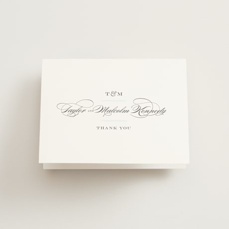 Folded Wedding Thank You Cards