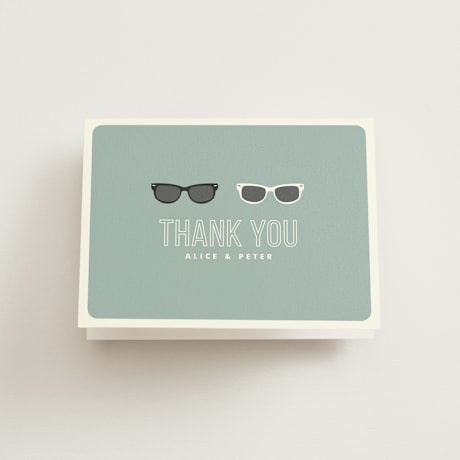 Folded Wedding Thank You Cards