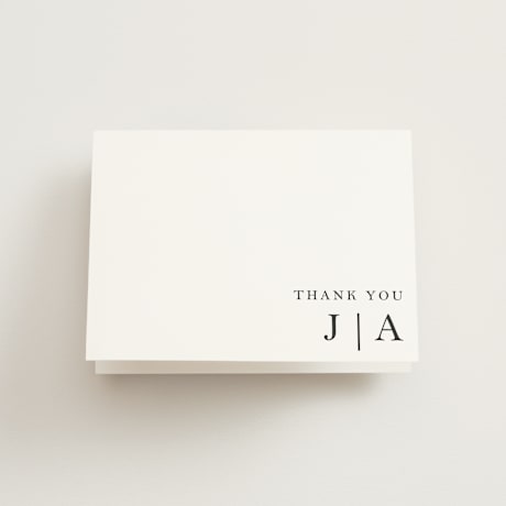 Folded Wedding Thank You Cards