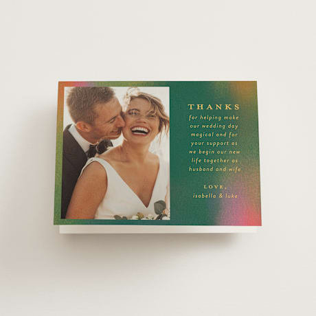 Folded Wedding Thank You Cards