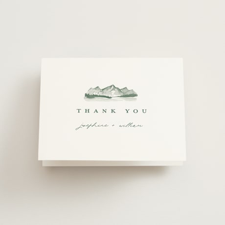Folded Wedding Thank You Cards