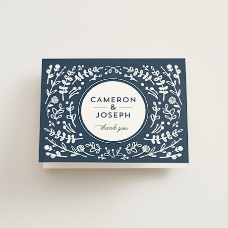 Folded Wedding Thank You Cards