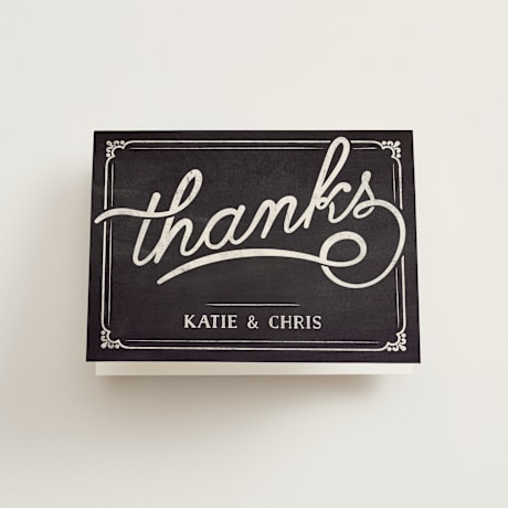 Folded Wedding Thank You Cards