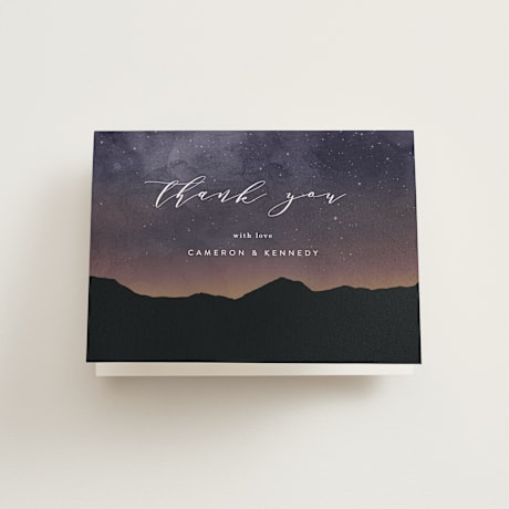 Folded Wedding Thank You Cards