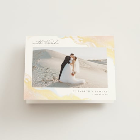 Folded Wedding Thank You Cards