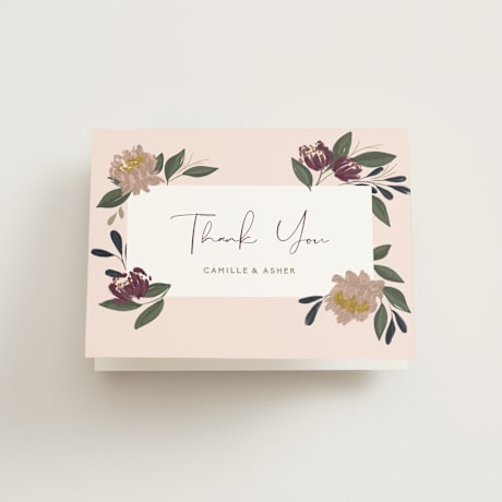 Folded Wedding Thank You Cards