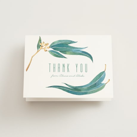Folded Wedding Thank You Cards