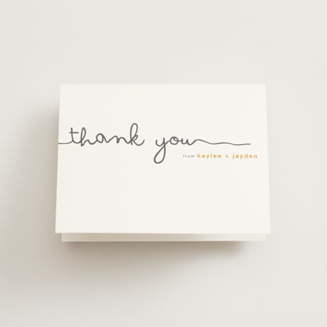 Folded Wedding Thank You Cards