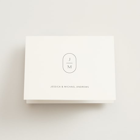 Folded Wedding Thank You Cards