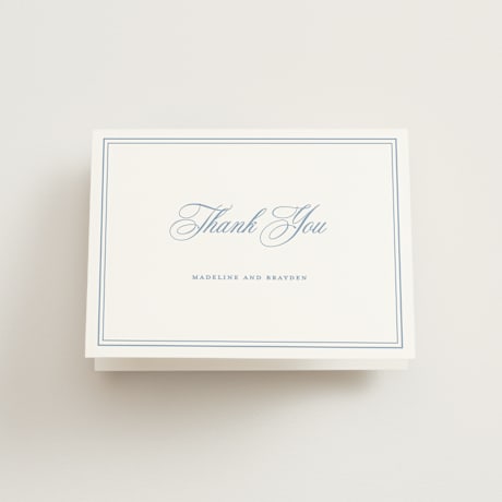 Folded Wedding Thank You Cards