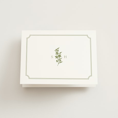 Folded Wedding Thank You Cards
