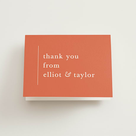 Folded Wedding Thank You Cards