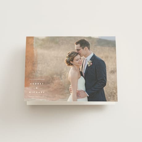 Folded Wedding Thank You Cards