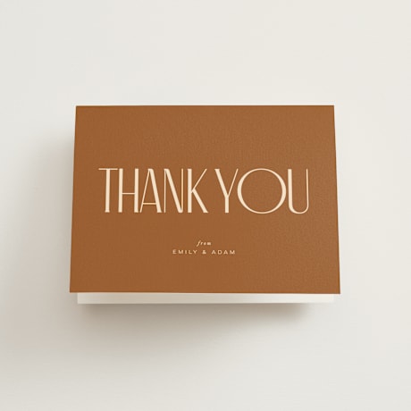 Folded Wedding Thank You Cards