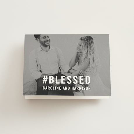 Folded Wedding Thank You Cards