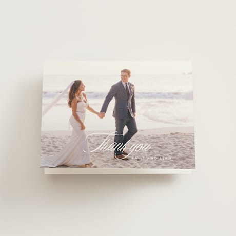 Folded Wedding Thank You Cards