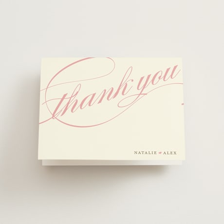 Folded Wedding Thank You Cards