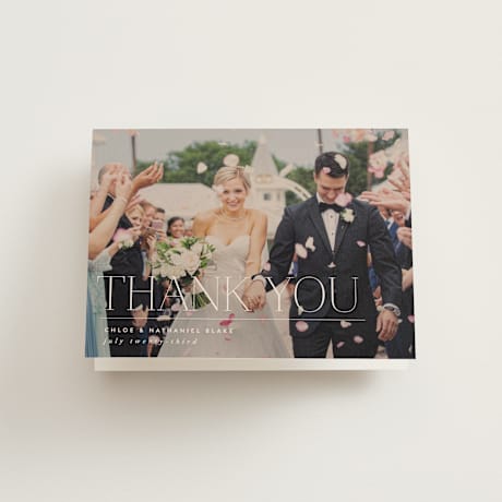 Folded Wedding Thank You Cards