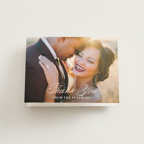 Folded Wedding Thank You Cards