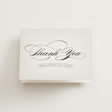 Folded Wedding Thank You Cards