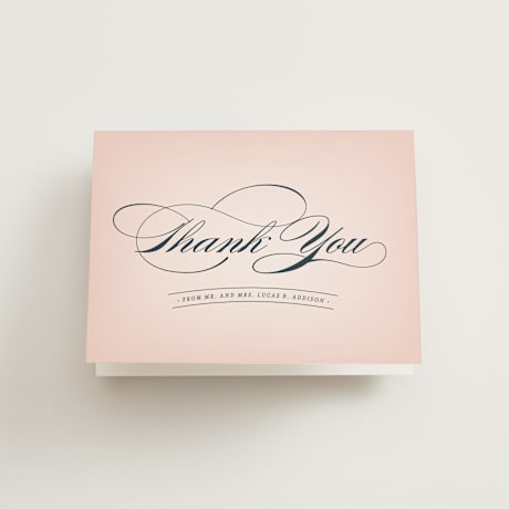Folded Wedding Thank You Cards