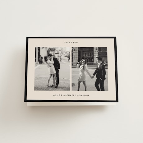 Folded Wedding Thank You Cards