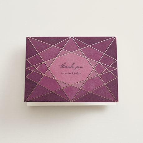 Folded Wedding Thank You Cards