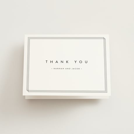 Folded Wedding Thank You Cards