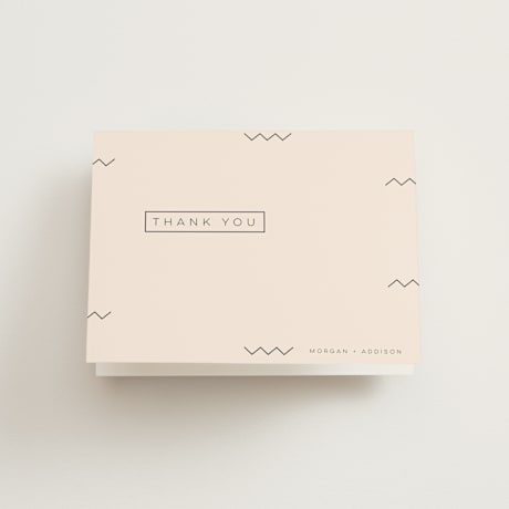 Folded Wedding Thank You Cards