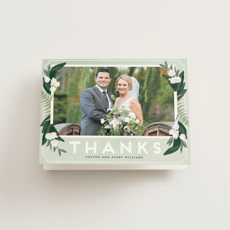 Folded Wedding Thank You Cards