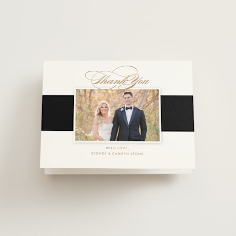 Folded Wedding Thank You Cards