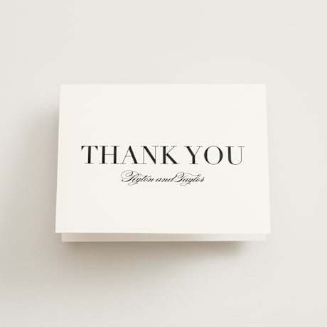 Folded Wedding Thank You Cards