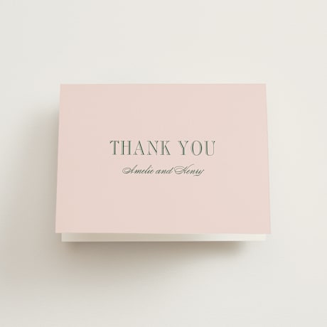 Folded Wedding Thank You Cards