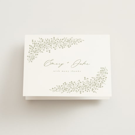 Folded Wedding Thank You Cards