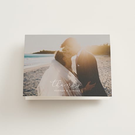 Folded Wedding Thank You Cards