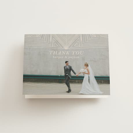 Folded Wedding Thank You Cards