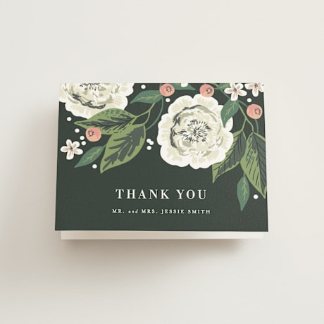 Folded Wedding Thank You Cards
