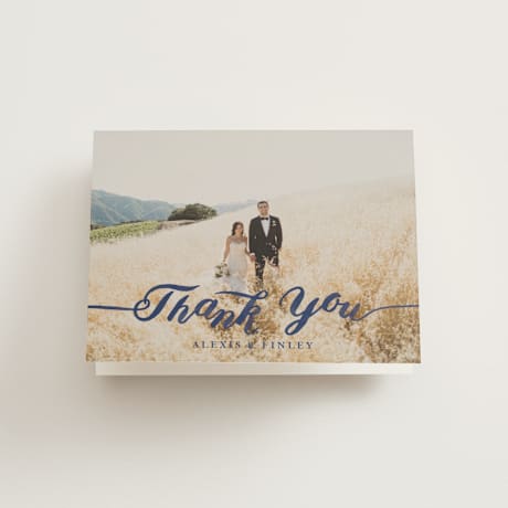 Folded Wedding Thank You Cards