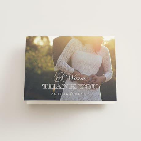 Folded Wedding Thank You Cards