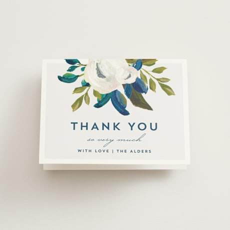 Folded Wedding Thank You Cards
