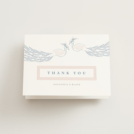 Folded Wedding Thank You Cards