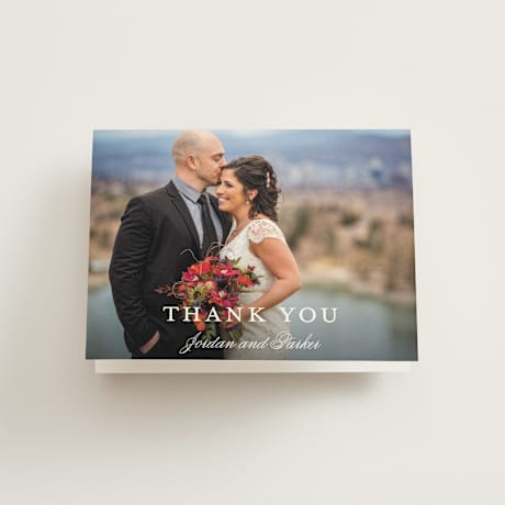 Folded Wedding Thank You Cards