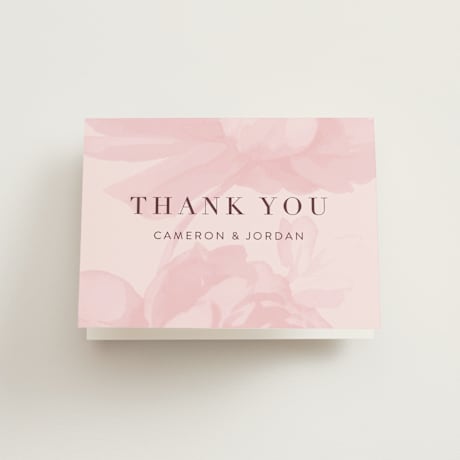 Folded Wedding Thank You Cards