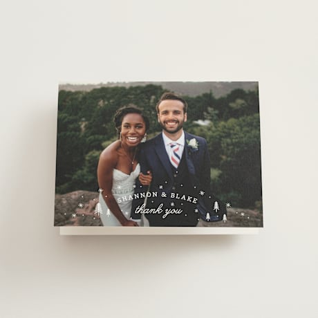 Folded Wedding Thank You Cards