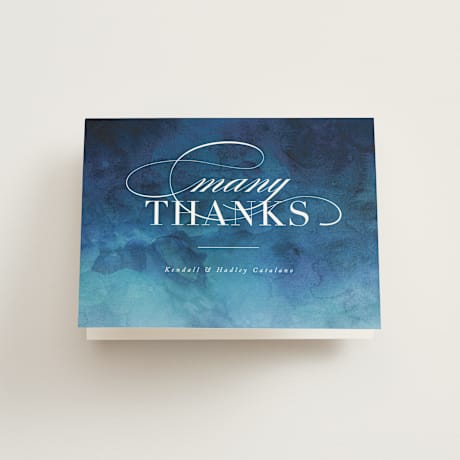 Folded Wedding Thank You Cards