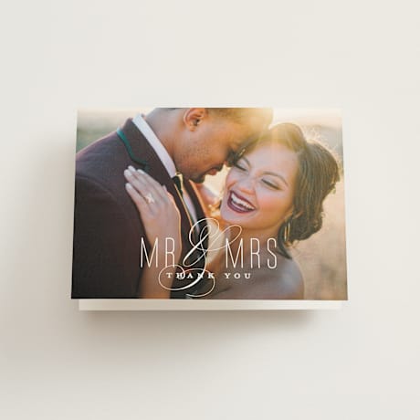 Folded Wedding Thank You Cards