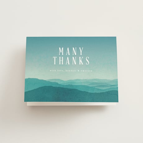 Folded Wedding Thank You Cards