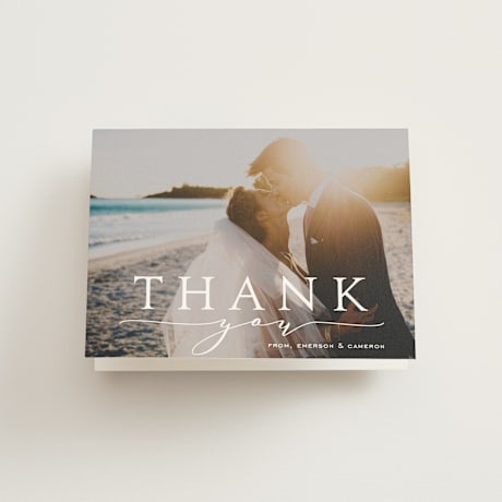 Folded Wedding Thank You Cards