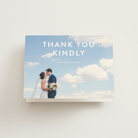 Folded Wedding Thank You Cards