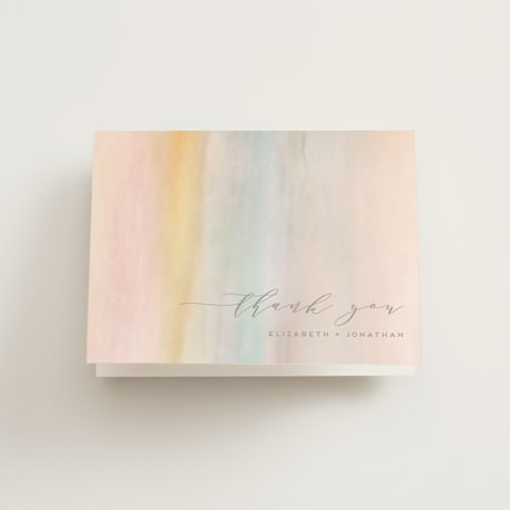 Folded Wedding Thank You Cards